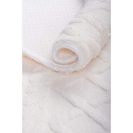 Πατάκι μπάνιου NEW STYLE 3D 60x90 cm σε κρεμ απόχρωση