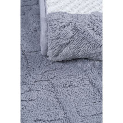 Πατάκι μπάνιου NEW STYLE 3D 60x90 cm γκρι