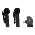PATONA - ΣΕΤ 2x Ασύρματο μικρόφωνο με κλιπ για iPhone USB-C 5V 50 mAh