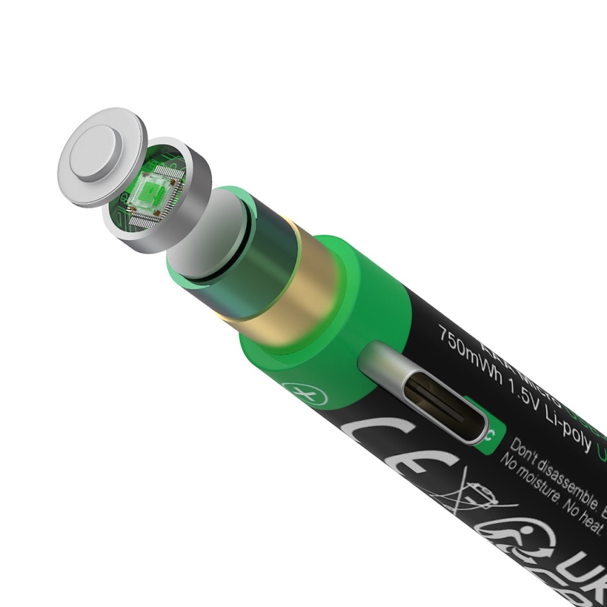 PATONA - ΣΕΤ 4x Μπαταρία AAA/LR03 Li-Pol 500mAh 1,5V with USB-C φόρτιση