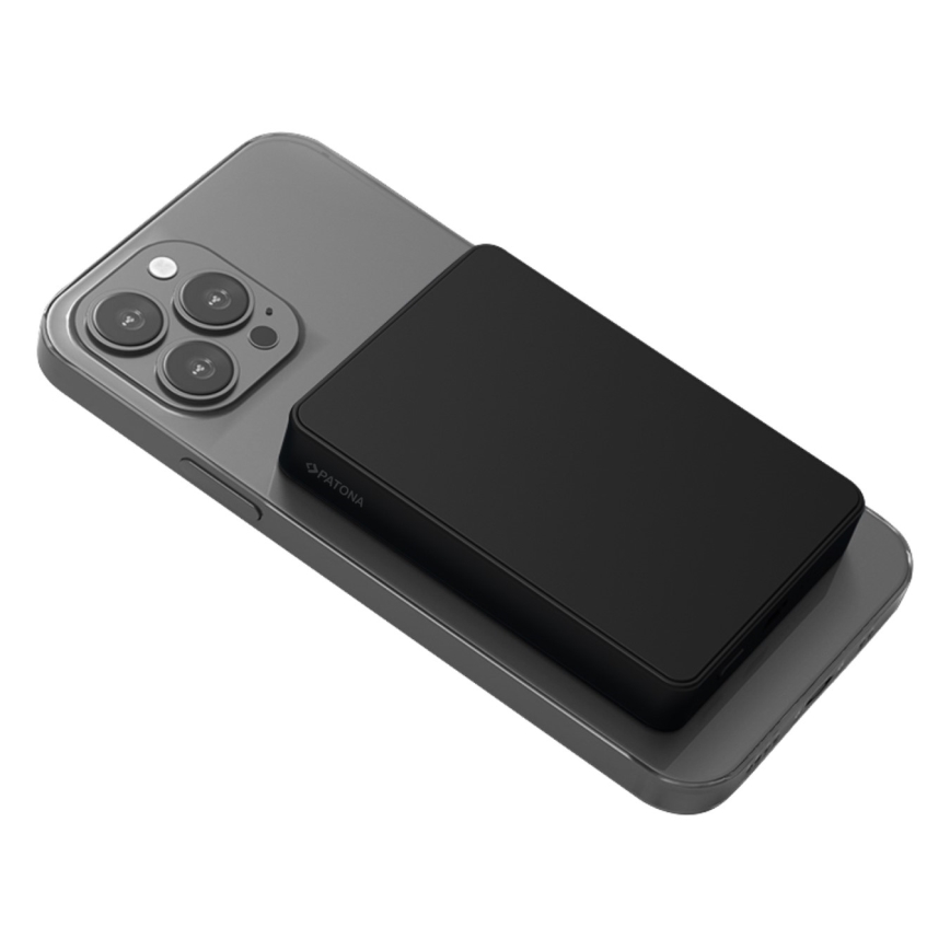 PATONA - Power Bank 10000mAh Li-Pol-PD20W με MagSafe, φόρτιση USB-C και Qi