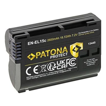 PATONA - Επαναφορτιζόμενη μπαταρία για Nikon EN-EL15C 2600mAh Li-Ion Protect