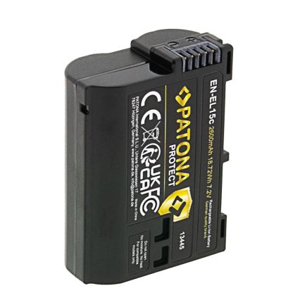 PATONA - Επαναφορτιζόμενη μπαταρία για Nikon EN-EL15C 2600mAh Li-Ion Protect