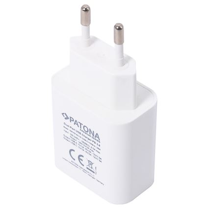 PATONA - Αντάπτορας με έξοδο USB και USB-C 18W Παροχή ρεύματος