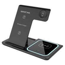 PATONA - Ασύρματος φορτιστής 3σε1 για iPhone μαύρο