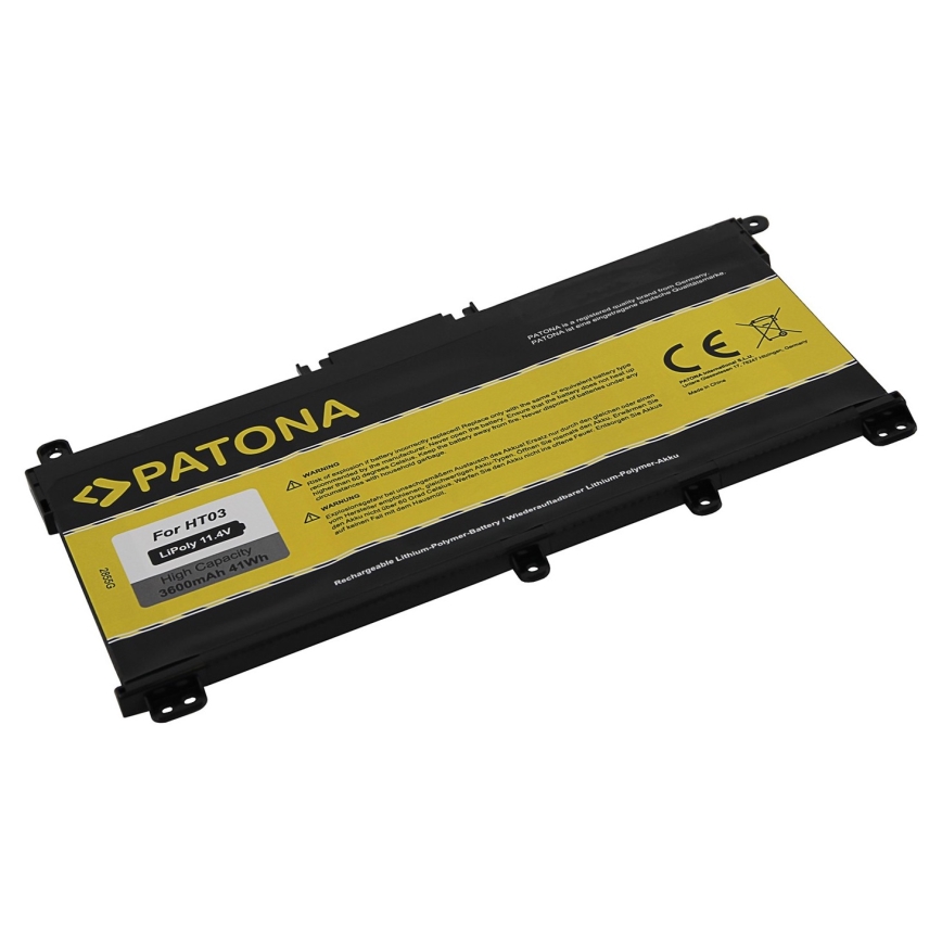PATONA - Μπαταρία HP Pavilion X360 14-BA σειρά 3400mAh Li-Pol 11,55V BK03 / BK03XL