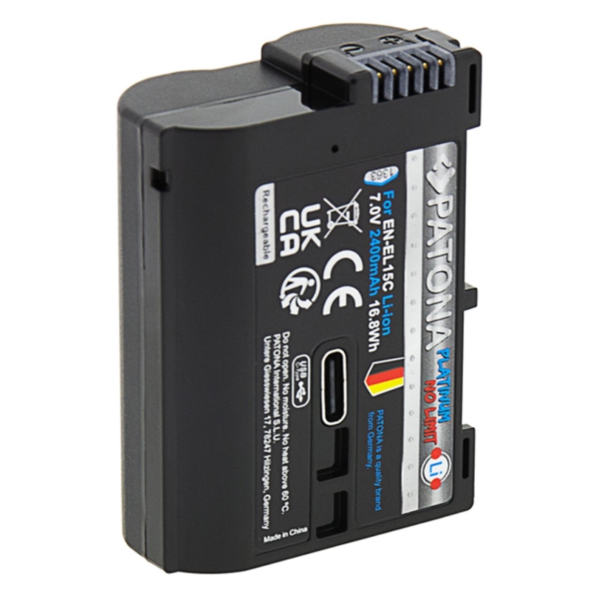 PATONA - Μπαταρία Nikon EN-EL15C 2600mAh Li-Ion Platinum USB-C