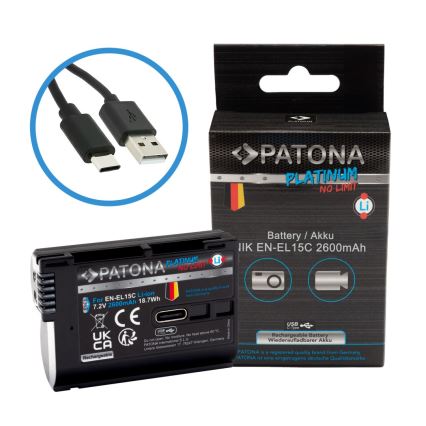 PATONA - Μπαταρία Nikon EN-EL15C 2600mAh Li-Ion Platinum USB-C