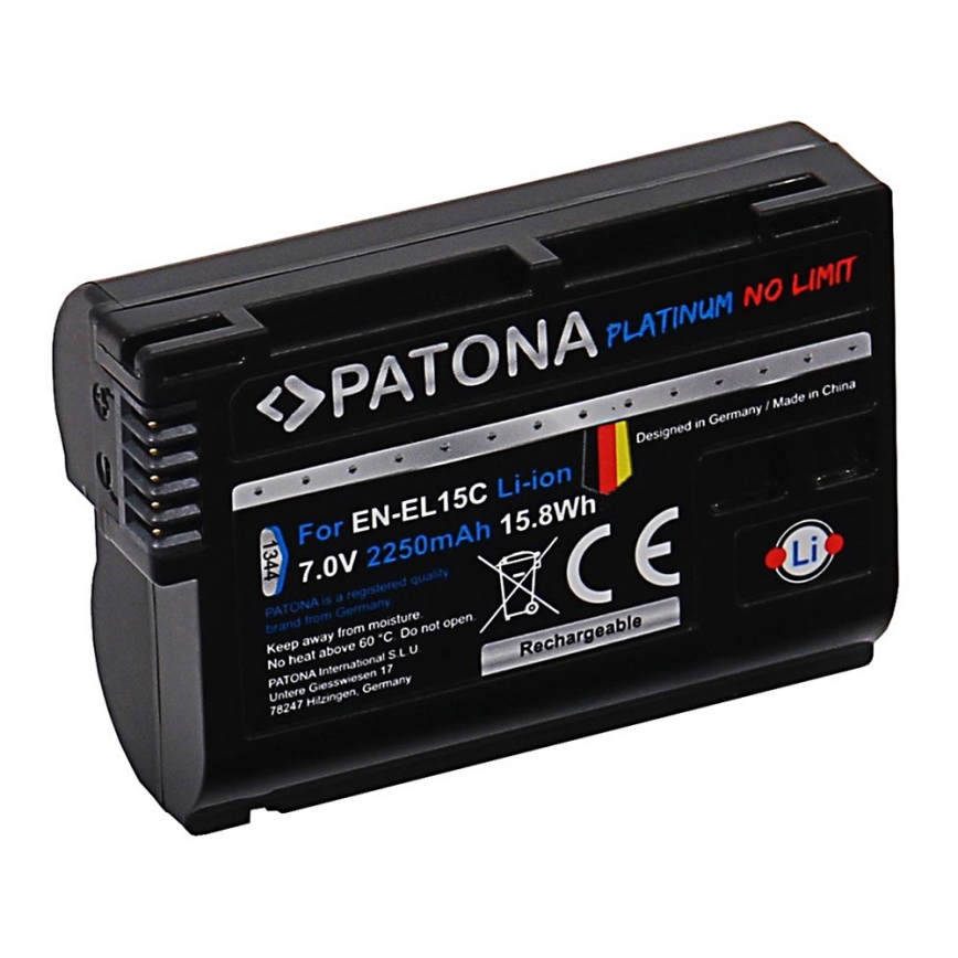 PATONA - Μπαταρία Aku Nikon EN-EL15C 2250mAh Li-Ion Platinum