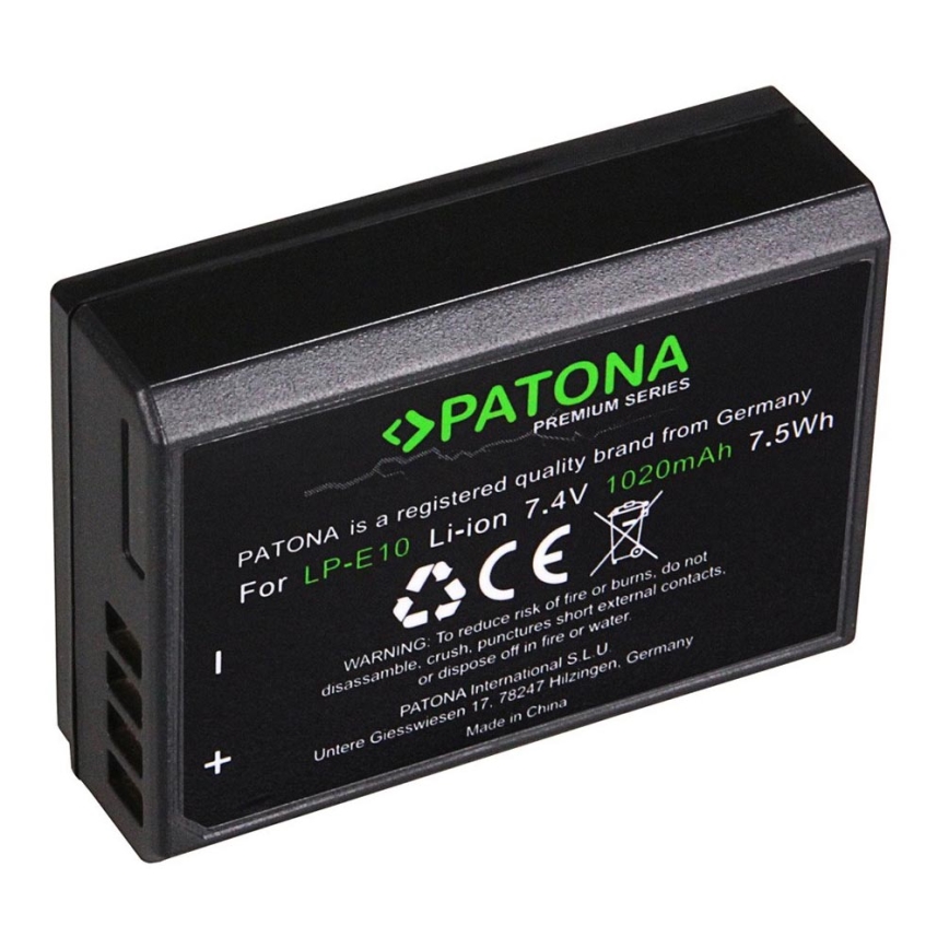 PATONA - Μπαταρία Canon LP-E10 1020mAh Li-Ion Premium