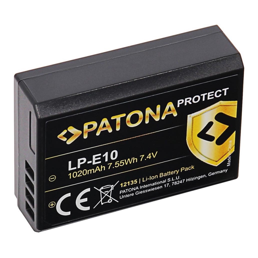 PATONA - Μπαταρία Canon LP-E10 1020mAh Li-Ion Protect