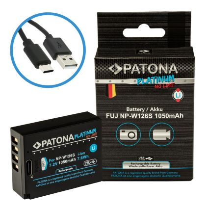 PATONA - Μπαταρία Fuji NP-W126S 1050mAh Li-Ion Platinum USB-C charging