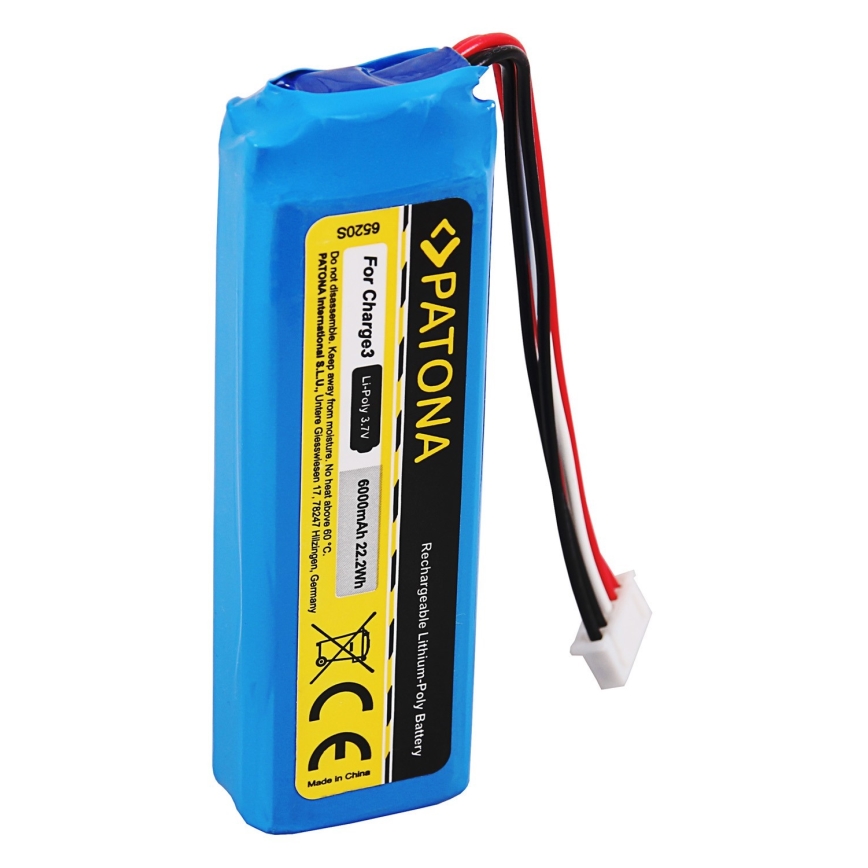 PATONA - Μπαταρία για JBL Charge 3 6000mAh 3,7V Li-Pol
