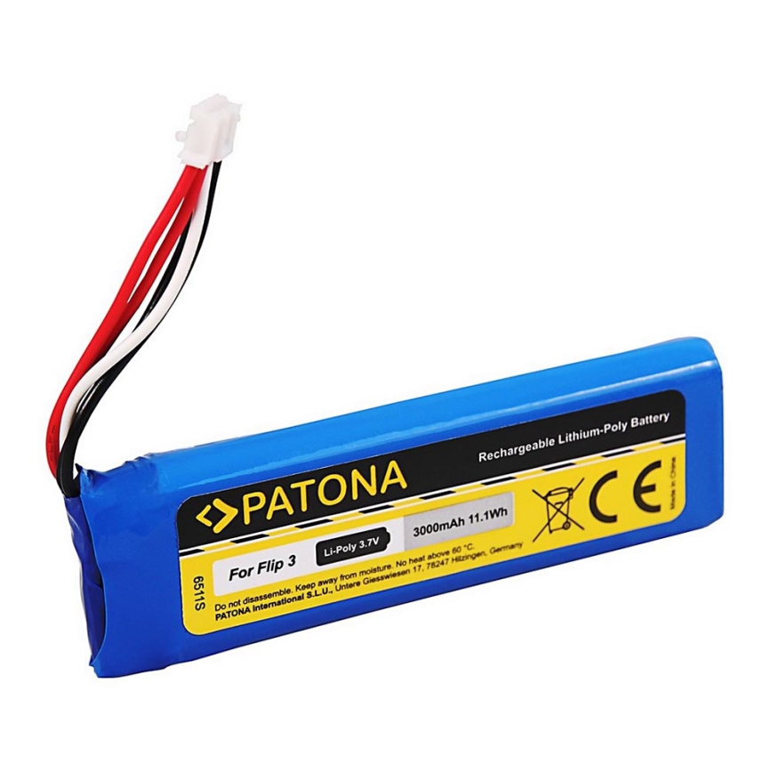 PATONA - Μπαταρία για JBL Flip 3 3000mAh 3,7V Li-Pol