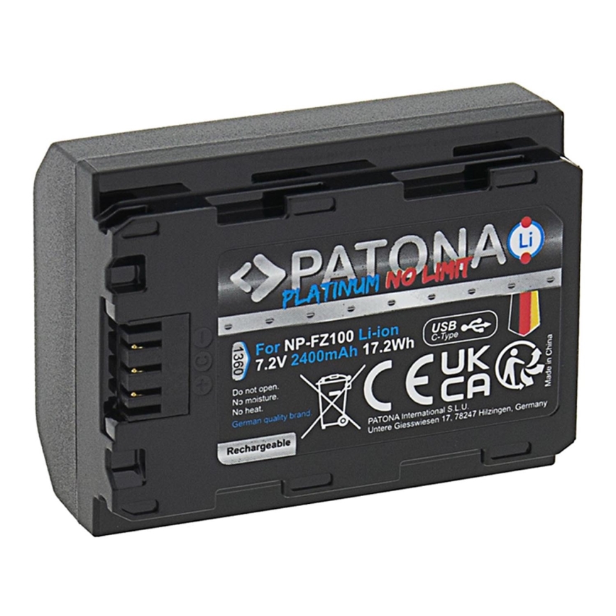 PATONA - Μπαταρία για Sony NP-FZ100 2400mAh Li-Ion Platinum USB-C