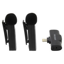 PATONA - ΣΕΤ 2x Ασύρματο μικρόφωνο με κλιπ για iPhone USB-C 5V
