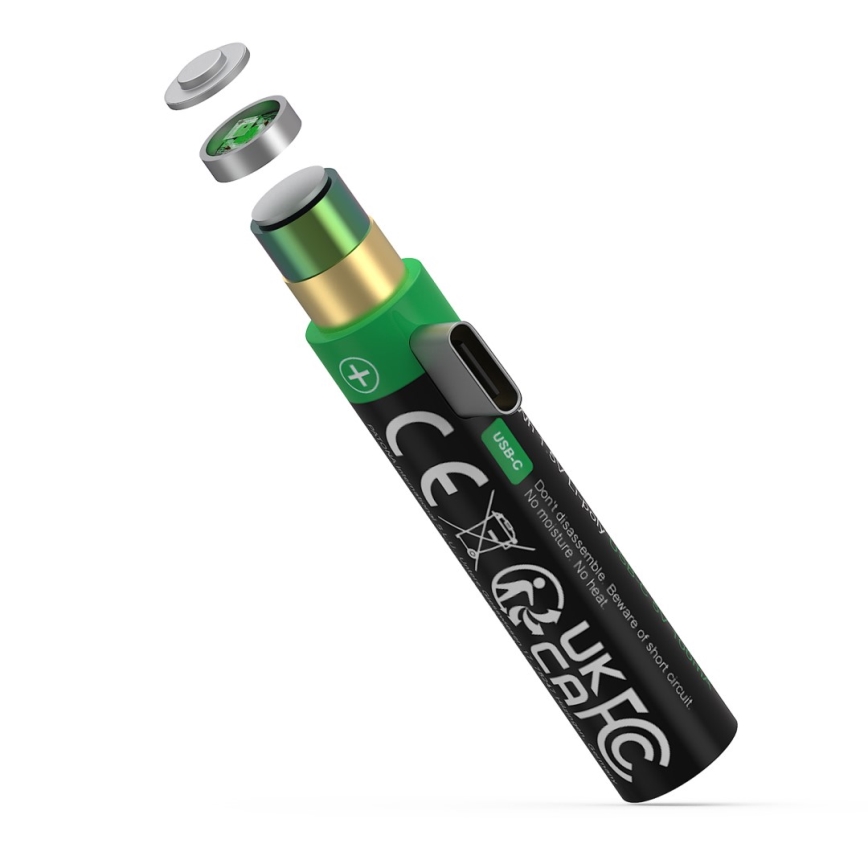 PATONA - ΣΕΤ 4x Μπαταρία AAA/LR03 Li-Pol 500mAh 1,5V with USB-C φόρτιση