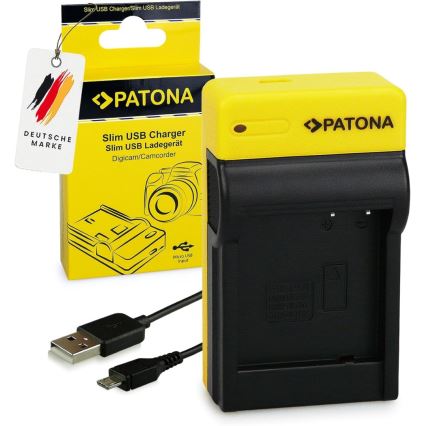 PATONA - Φορτιστής Foto Panasonic DMW-BLG10E slim,USB
