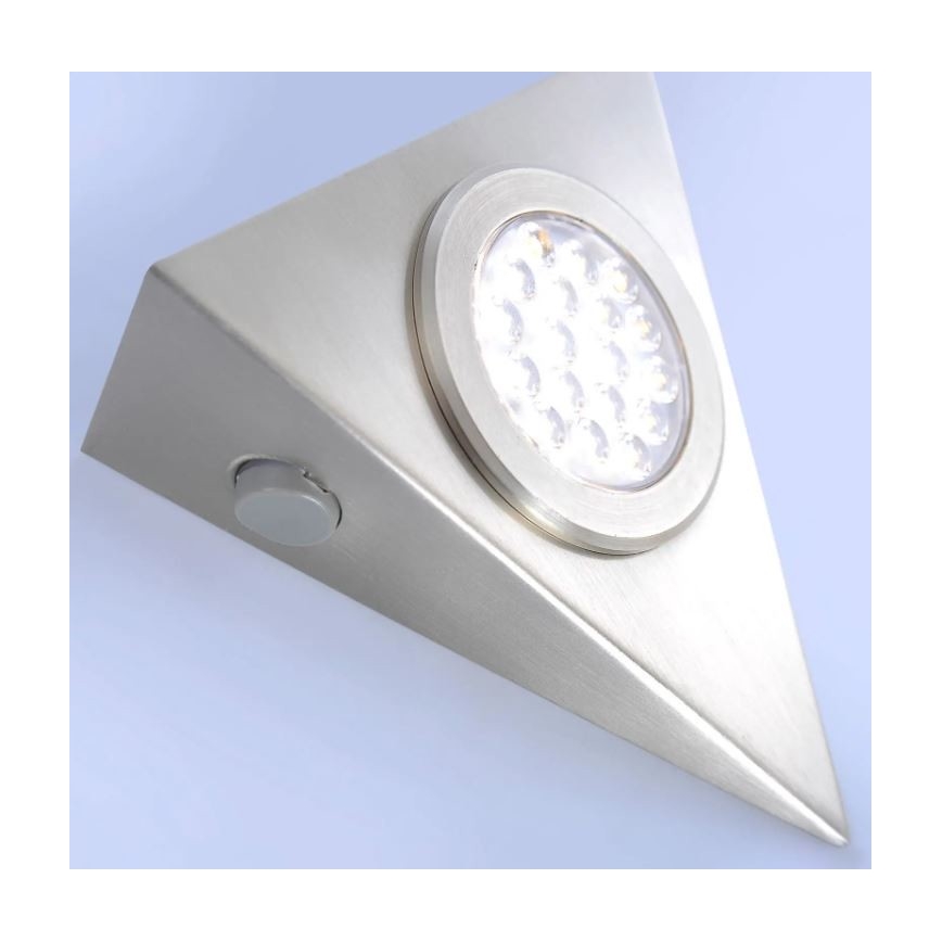 Paul Neuhaus 1119-55-3 - ΣΕΤ 3x φωτισμός επίπλων LED με αισθητήρα HELENA LED/2,5W/230V