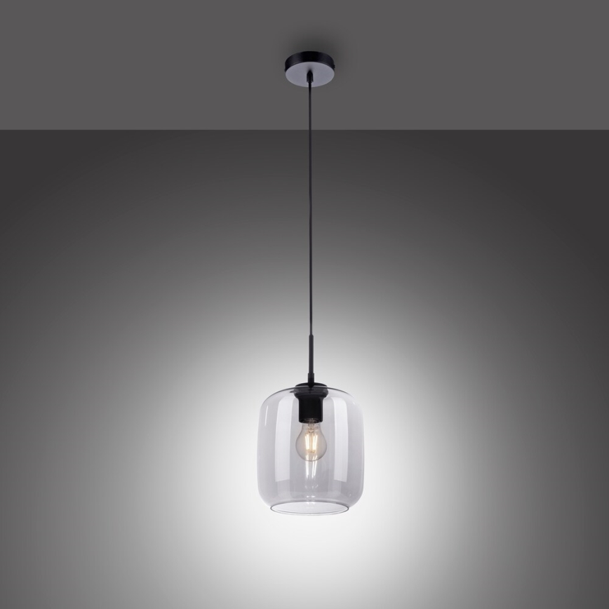 Paul Neuhaus 2002-25 - Κρεμαστό φωτιστικό οροφής SHITAKE 1xE27/10W/230V διάμετρος 20 cm φιμέ
