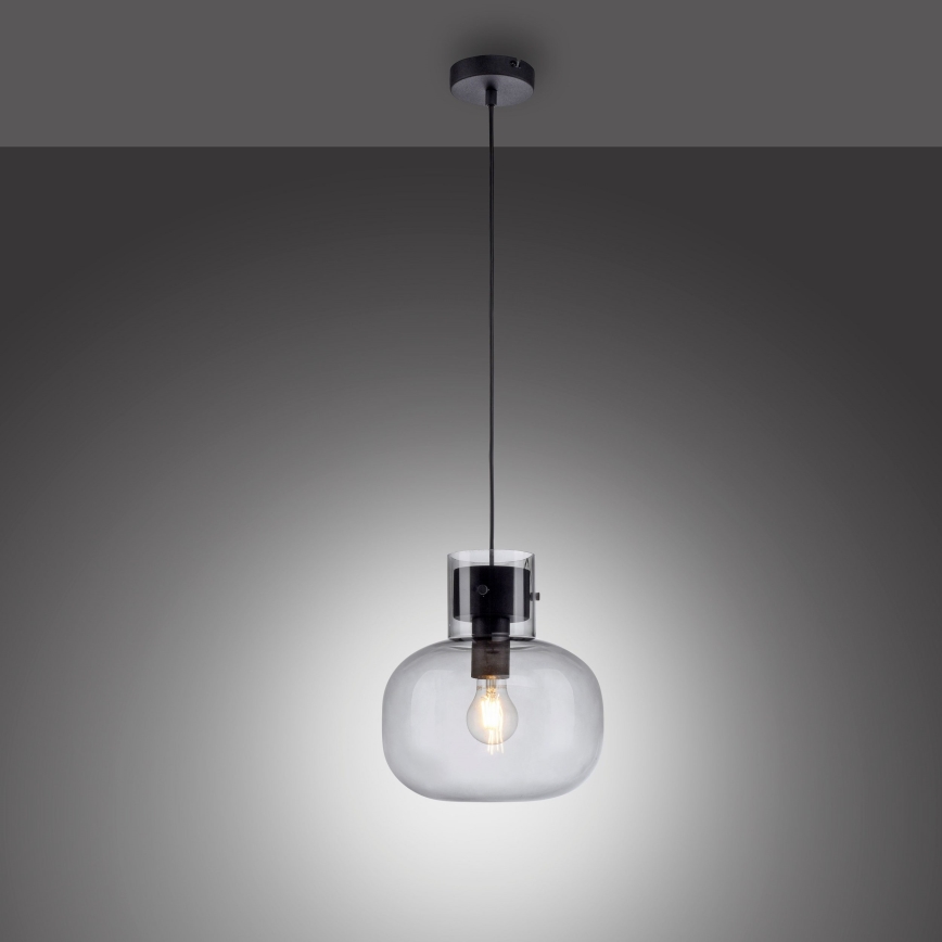 Paul Neuhaus 2003-25 - Κρεμαστό φωτιστικό οροφής SHITAKE 1xE27/10W/230V διάμετρος 25 cm φιμέ