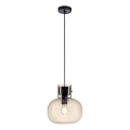 Paul Neuhaus 2003-27 - Κρεμαστό φωτιστικό οροφής SHITAKE 1xE27/10W/230V διάμετρος 25 cm φιμέ