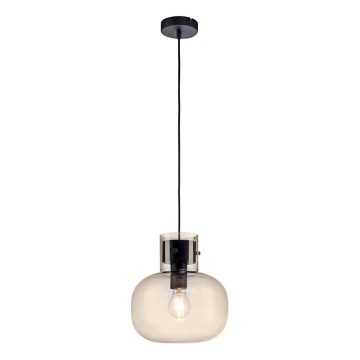 Paul Neuhaus 2003-27 - Κρεμαστό φωτιστικό οροφής SHITAKE 1xE27/10W/230V διάμετρος 25 cm φιμέ