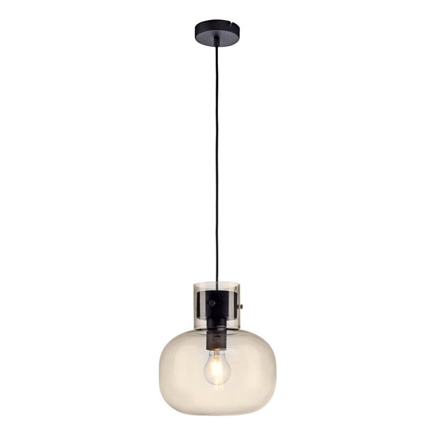 Paul Neuhaus 2003-27 - Κρεμαστό φωτιστικό οροφής SHITAKE 1xE27/10W/230V διάμετρος 25 cm φιμέ