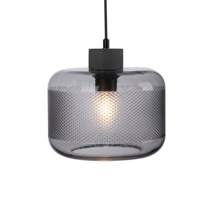 Paul Neuhaus 2005-25 - Κρεμαστό φωτιστικό οροφής BOLETUS 1xE27/10W/230V διάμετρος 23,5 cm γκρι