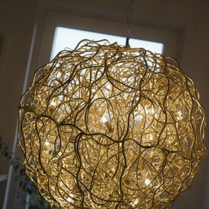 Paul Neuhaus 2019-12 - Κρεμαστό φωτιστικό με καλώδιο SAREA 15xG9/40W/230V χρυσό