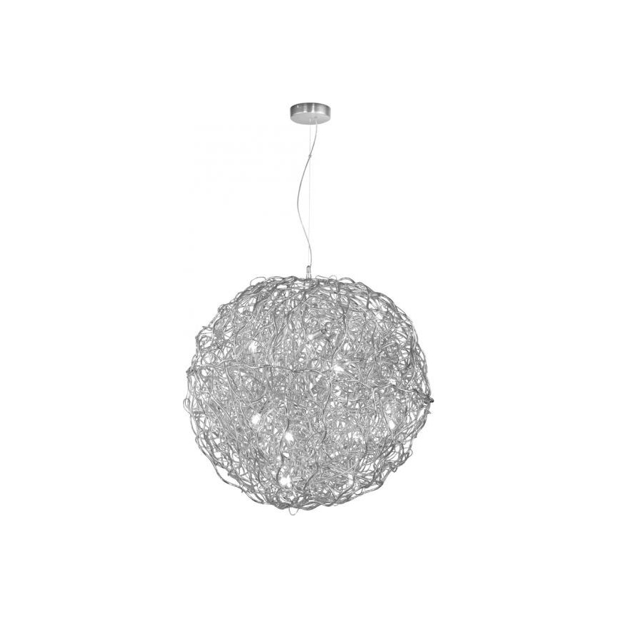 Paul Neuhaus 2019-21 - Κρεμαστό φωτιστικό με καλώδιο SAREA 15xG9/40W/230V ασημί