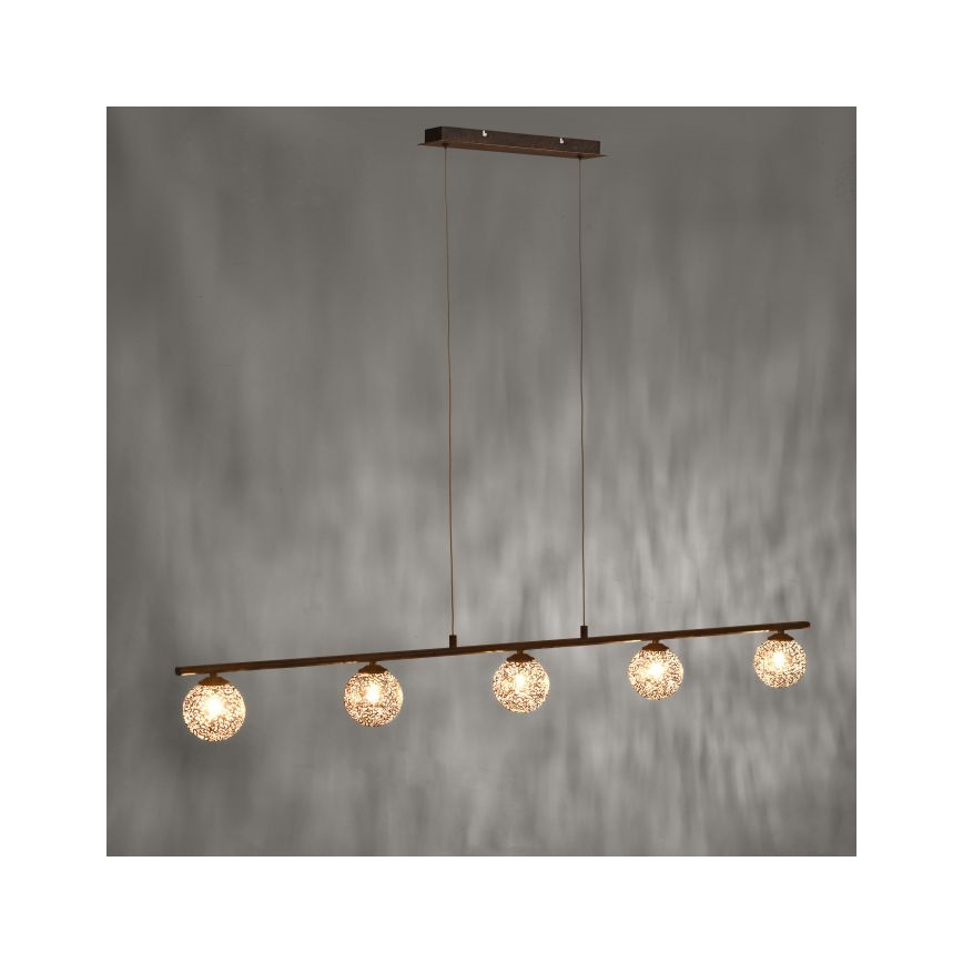 Paul Neuhaus 2040-48 - Πολύφωτο σε σχοινί GRETA 5xG9/40W/230V