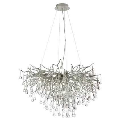 Paul Neuhaus 2192-55 - Κρεμαστό φωτιστικό οροφής ICICLE 10xG9/40W/230V 50x100 cm γυαλιστερό χρώμιο