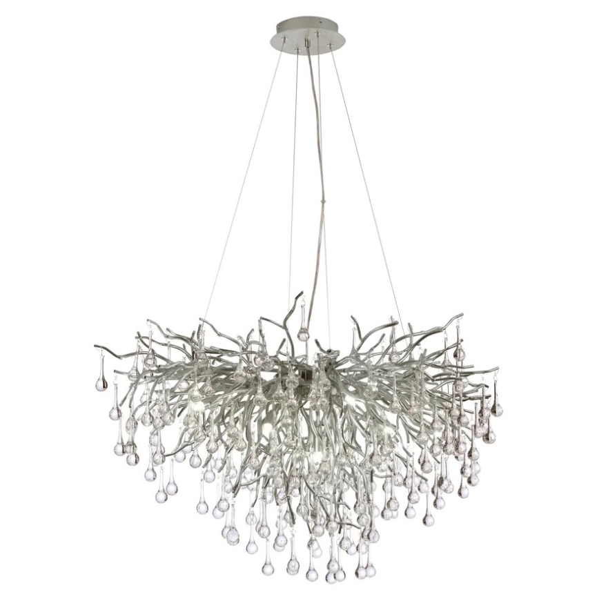 Paul Neuhaus 2192-55 - Κρεμαστό φωτιστικό οροφής ICICLE 10xG9/40W/230V 50x100 cm γυαλιστερό χρώμιο