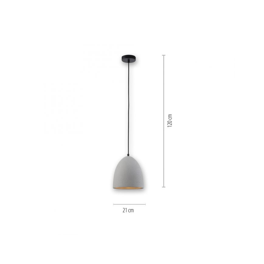 Paul Neuhaus 2231-22 - Κρεμαστό φωτιστικό οροφής ETON 1xE27/40W/230V τσιμέντο
