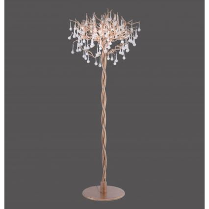 Paul Neuhaus 232-11 - Επιδαπέδια λάμπα ICICLE 5xG9/40W /230V ορείχαλκος