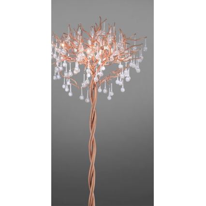 Paul Neuhaus 232-11 - Επιδαπέδια λάμπα ICICLE 5xG9/40W /230V ορείχαλκος