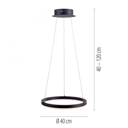 Paul Neuhaus 2381-13 - LED Dimmable πολύφωτο κρεμαστό TITUS LED/28W/230V