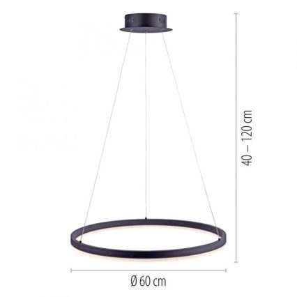 Paul Neuhaus 2382-13 - LED Dimmable πολύφωτο κρεμαστό TITUS LED/38,5W/230V