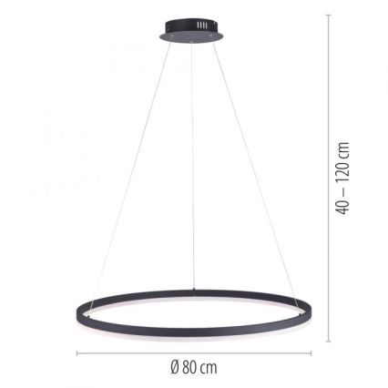 Paul Neuhaus 2383-13 - LED Dimmable πολύφωτο ράγα ITUS LED/50W/230V