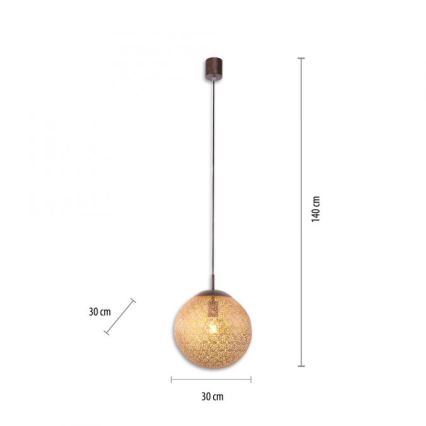 Paul Neuhaus 2420-48 - Κρεμαστό φωτιστικό οροφής GRETA 1xE27/60W/230V διάμετρος 30 cm