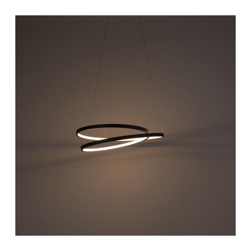 Paul Neuhaus 2472-18 - Πολύφωτο LED Dimmable ράγα ROMAN LED/30W/230V μαύρο