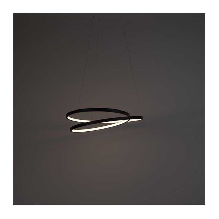 Paul Neuhaus 2472-18 - Πολύφωτο LED Dimmable ράγα ROMAN LED/30W/230V μαύρο