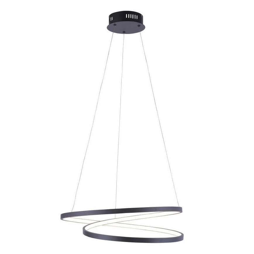 Paul Neuhaus 2472-18 - Πολύφωτο LED Dimmable ράγα ROMAN LED/30W/230V μαύρο