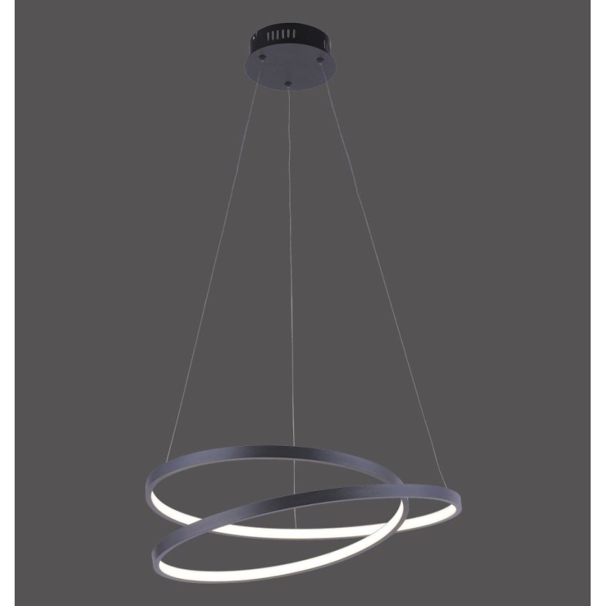 Paul Neuhaus 2472-18 - Πολύφωτο LED Dimmable ράγα ROMAN LED/30W/230V μαύρο