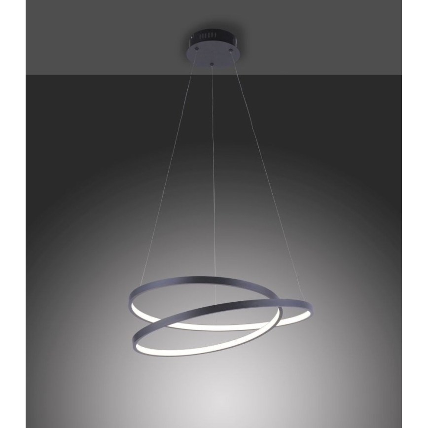 Paul Neuhaus 2472-18 - Πολύφωτο LED Dimmable ράγα ROMAN LED/30W/230V μαύρο
