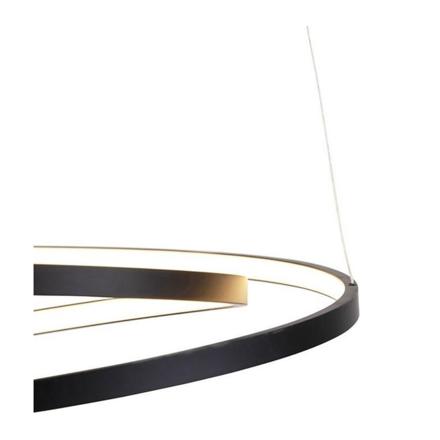 Paul Neuhaus 2472-18 - Πολύφωτο LED Dimmable ράγα ROMAN LED/30W/230V μαύρο
