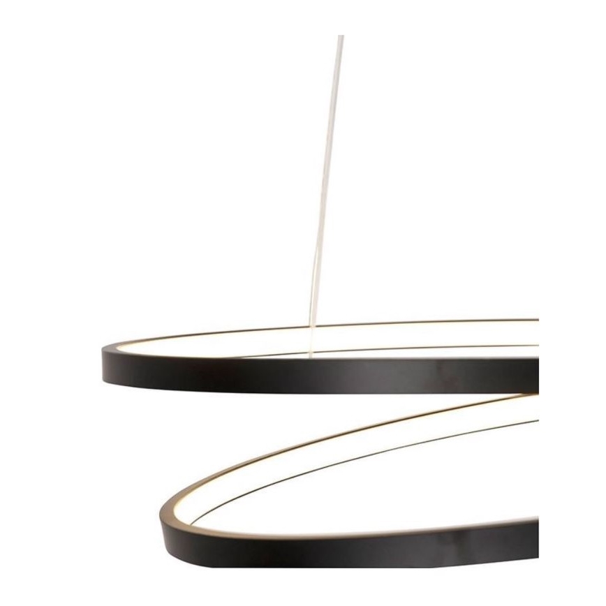 Paul Neuhaus 2472-18 - Πολύφωτο LED Dimmable ράγα ROMAN LED/30W/230V μαύρο