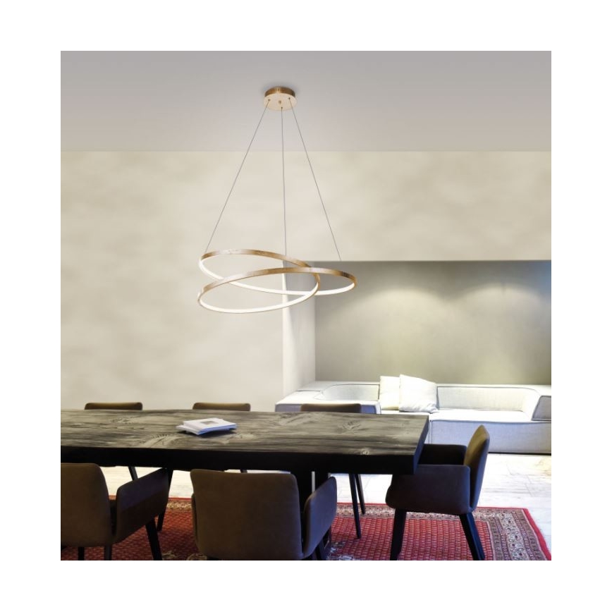 Paul Neuhaus 2474-12 - Πολύφωτο LED Dimmable ράγα ROMAN LED/40W/230V χρυσό
