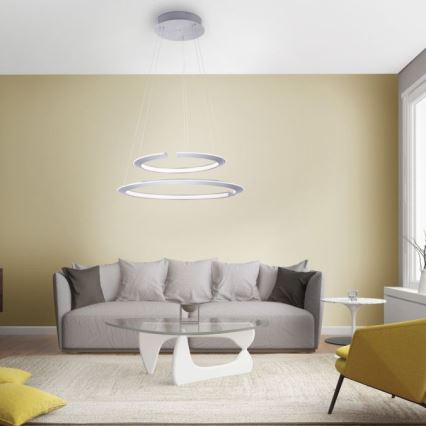 Paul Neuhaus 2491-55 - Πολύφωτο LED Dimming κρεμαστό ALESSA 2xLED/26W/230V + RC